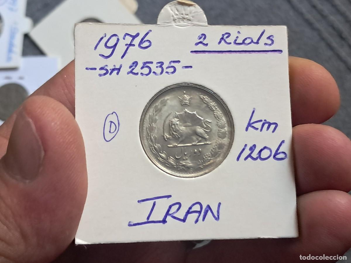 Monedas antiguas de Asia: MONEDA DE IR&Aacute;N 2 RIALS - Mohammad Rezā Pahlavī (Pahlavi Rule) 2535 (1976) ۲۵۳۵ VF, KM# 1206, N# 1023