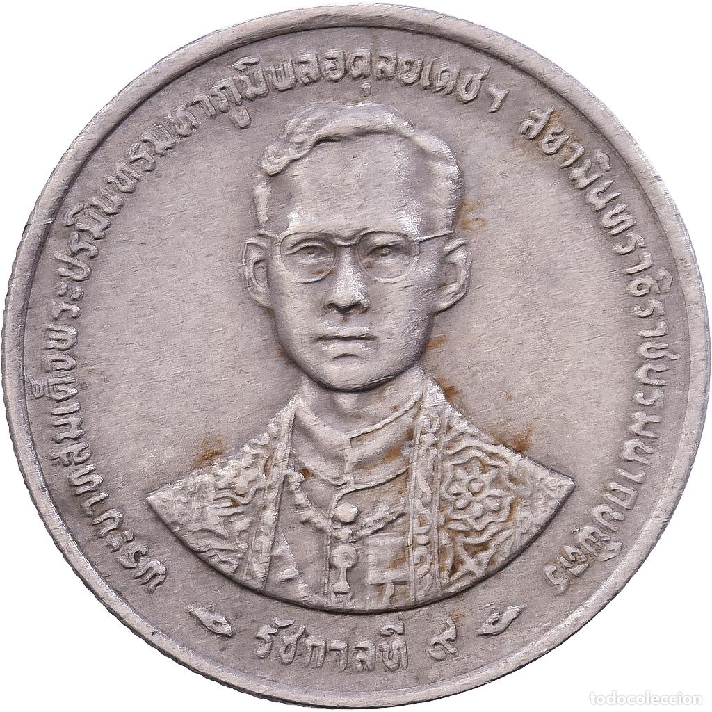 Monedas antiguas de Asia: [#1552408] Tailandia, Rama IX, Baht, BE2539(1996), Cobre - n&iacute;quel, MBC, KM:330