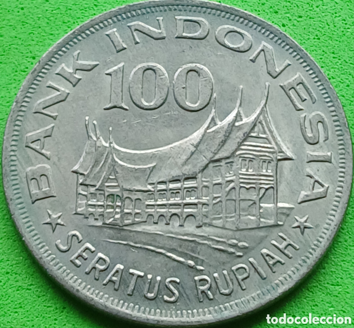 Monedas antiguas de Asia: Indonesia 100 rupias 1978 km#42 Silvicultura para la prosperidad