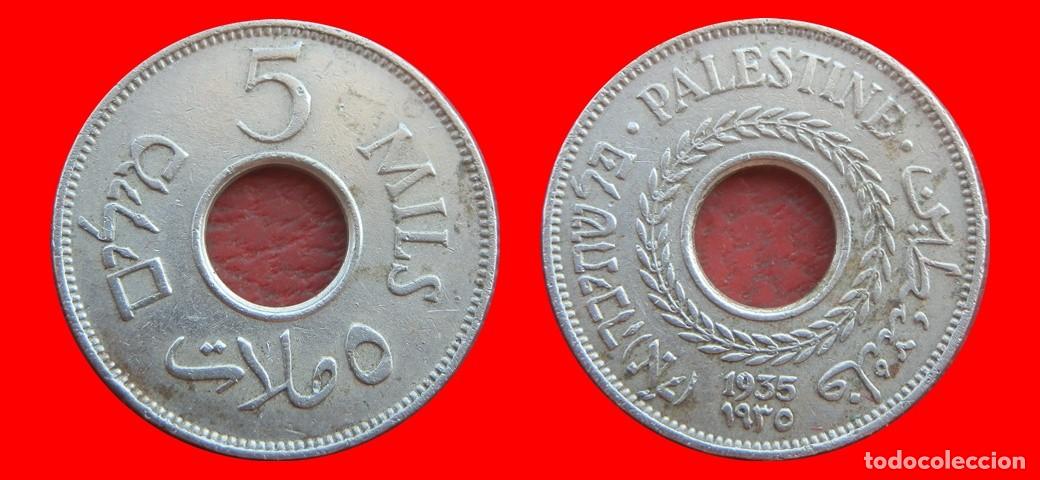 Monedas antiguas de Asia: 5 MILS 1935 PALESTINA-155795
