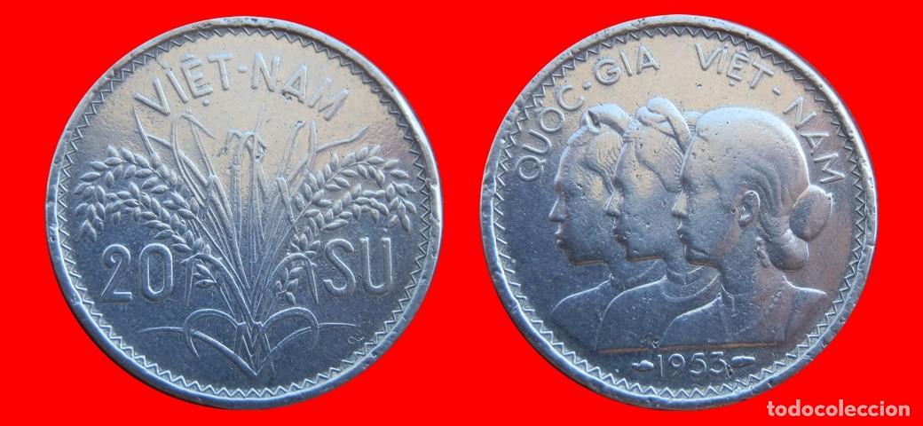 Monedas antiguas de Asia: 20 SU 1953 VIETNAM-155799