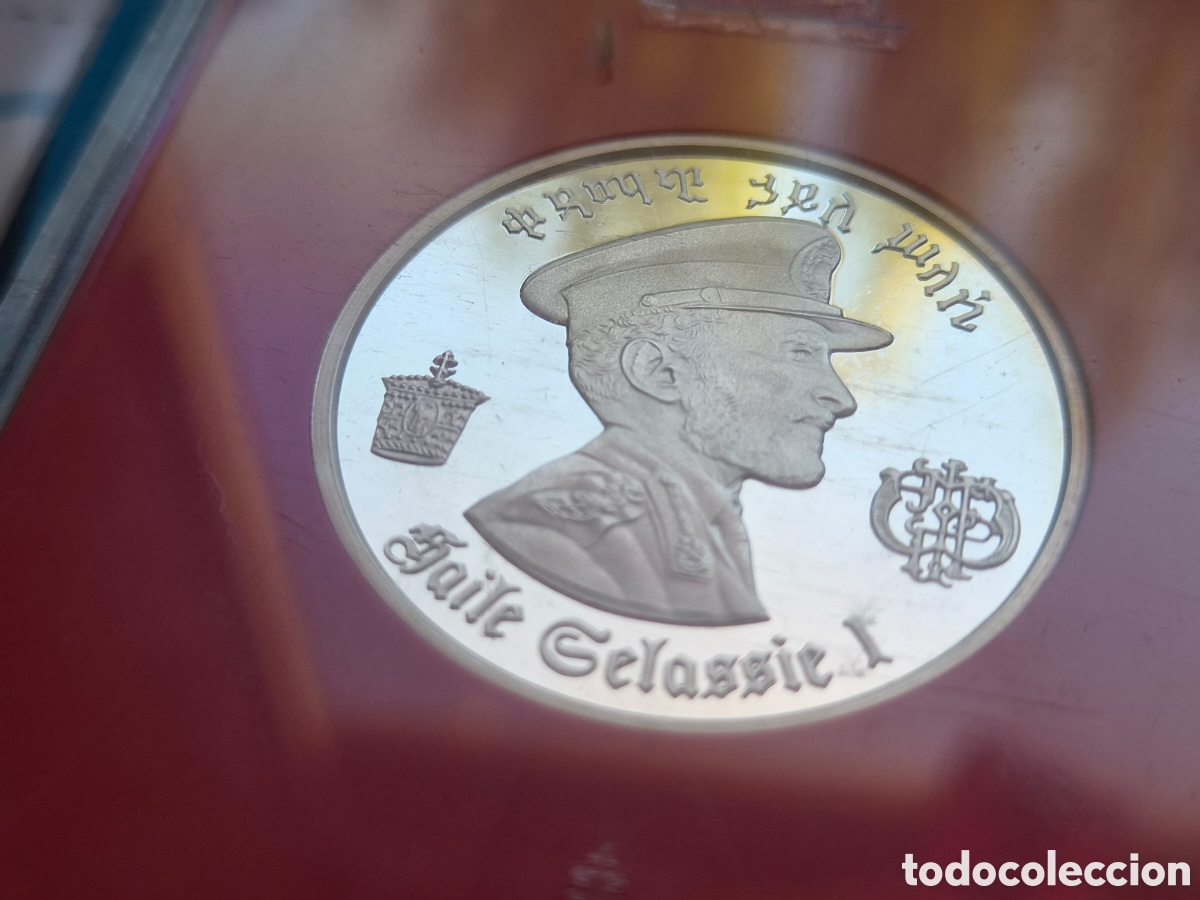 Monedas antiguas de Asia: 5 dolares ETIOPIA 1972 plata proof 80 cumplea&ntilde;os de Hail&eacute; Selassi&eacute; I