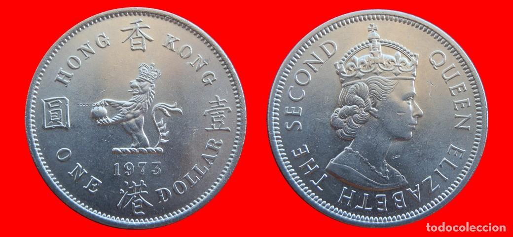 Monedas antiguas de Asia: 1 DOLAR 1973 HONG KONG-155817