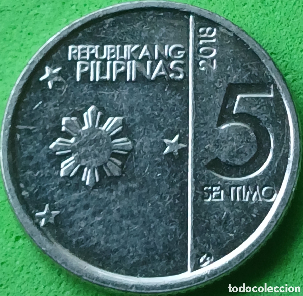 Monedas antiguas de Asia: Filipinas 5 c&eacute;ntimos 2018 km#298
