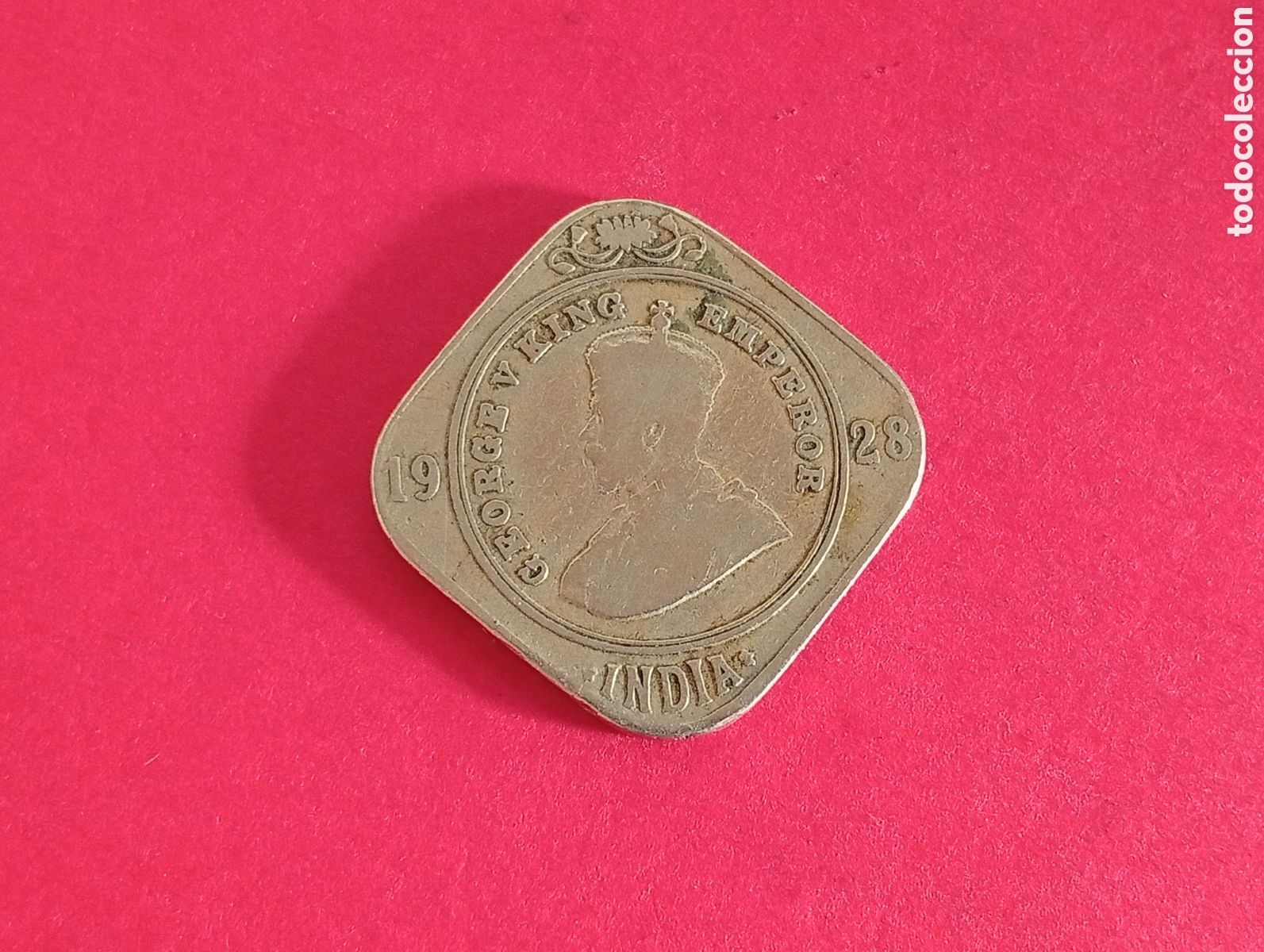 Monedas antiguas de Asia: 2 annas de India 1928