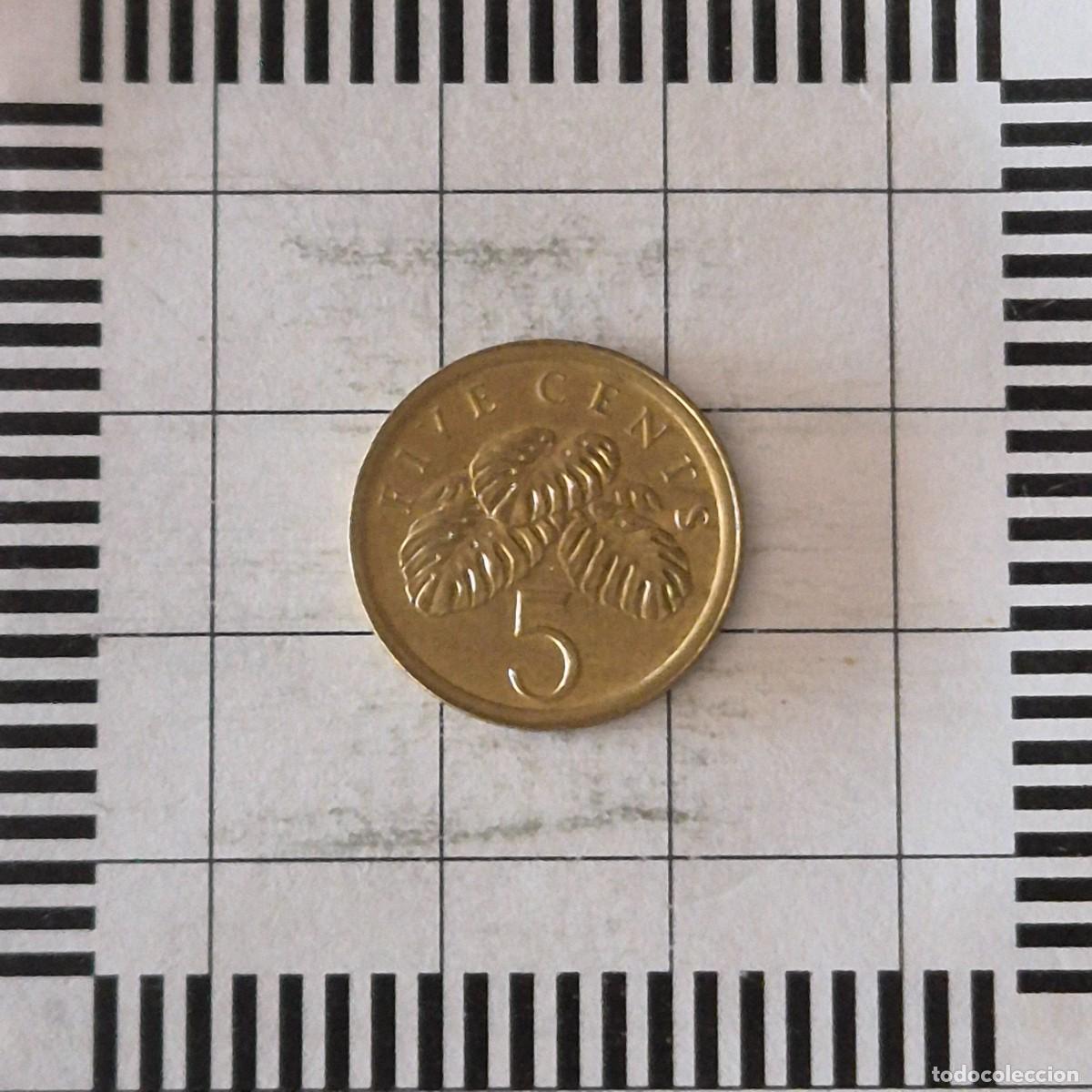 Monedas antiguas de Asia: 5 CENT, SINGAPUR. 1986. (KM#50).