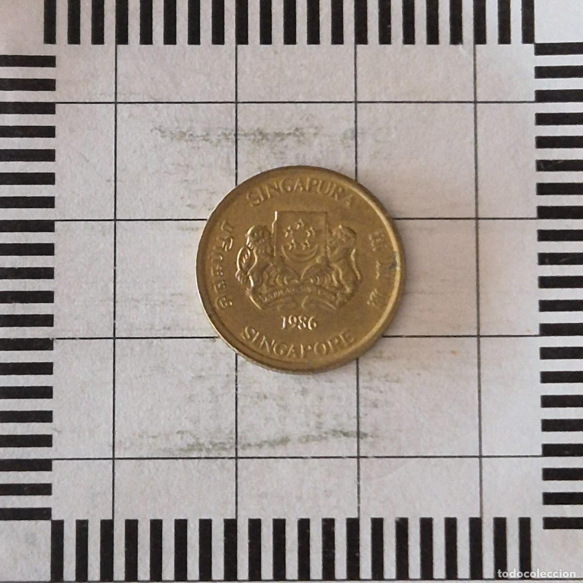 Monedas antiguas de Asia: 5 CENT, SINGAPUR. 1986. (KM#50). - Foto 2
