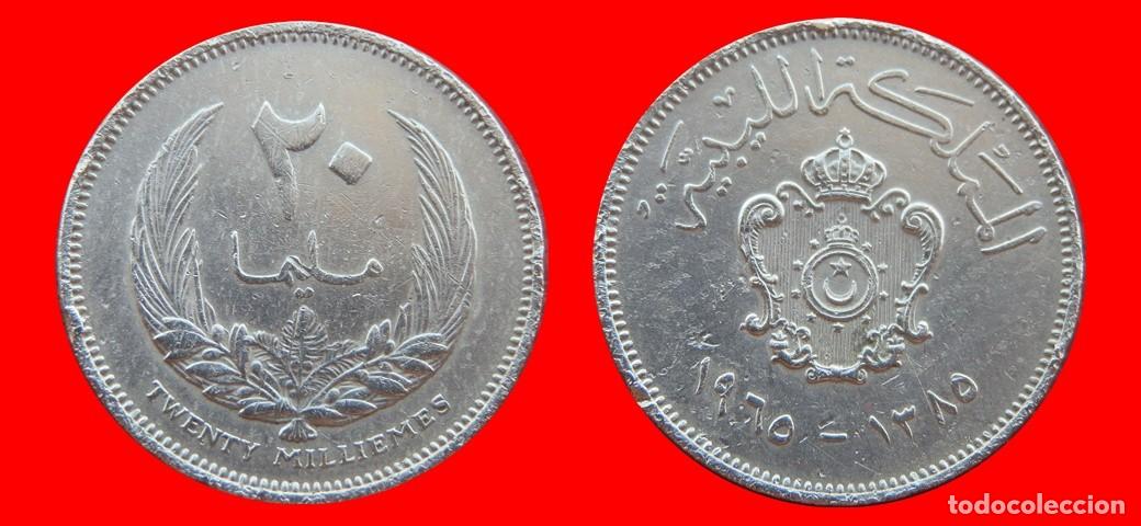 Monedas antiguas de Asia: 20 MILLIEMES 1965 LIBYA LIBIA-155977