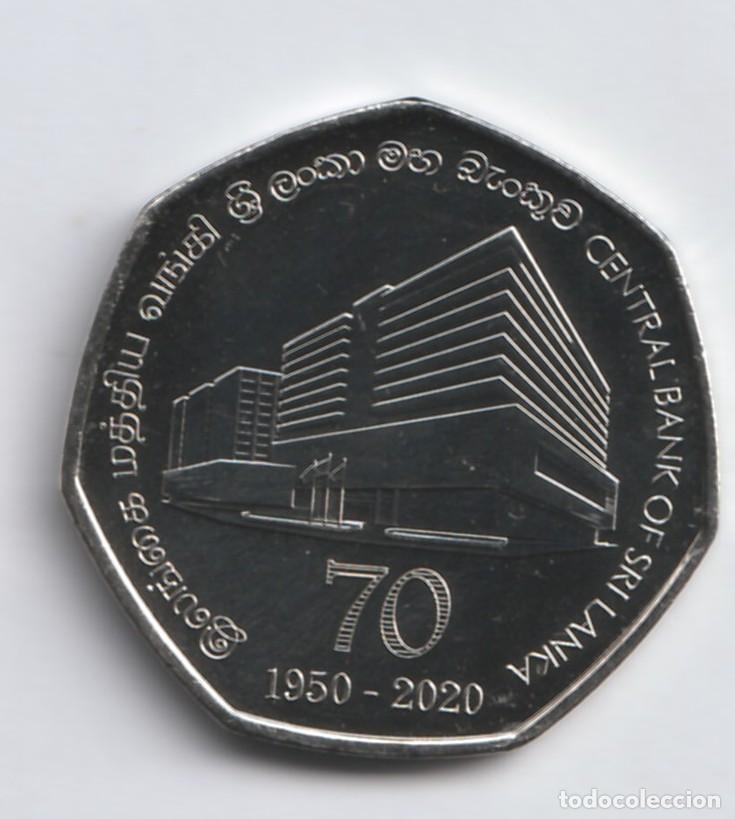 Monedas antiguas de Asia: Sri Lanka 20 rupias, Banco central de Sri Lanka 2020