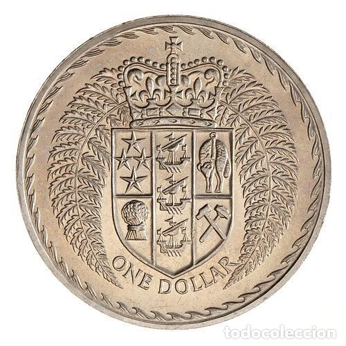 Monedas antiguas de Asia: NUEVA ZELANDA - 1 Dolar 1967 KM38