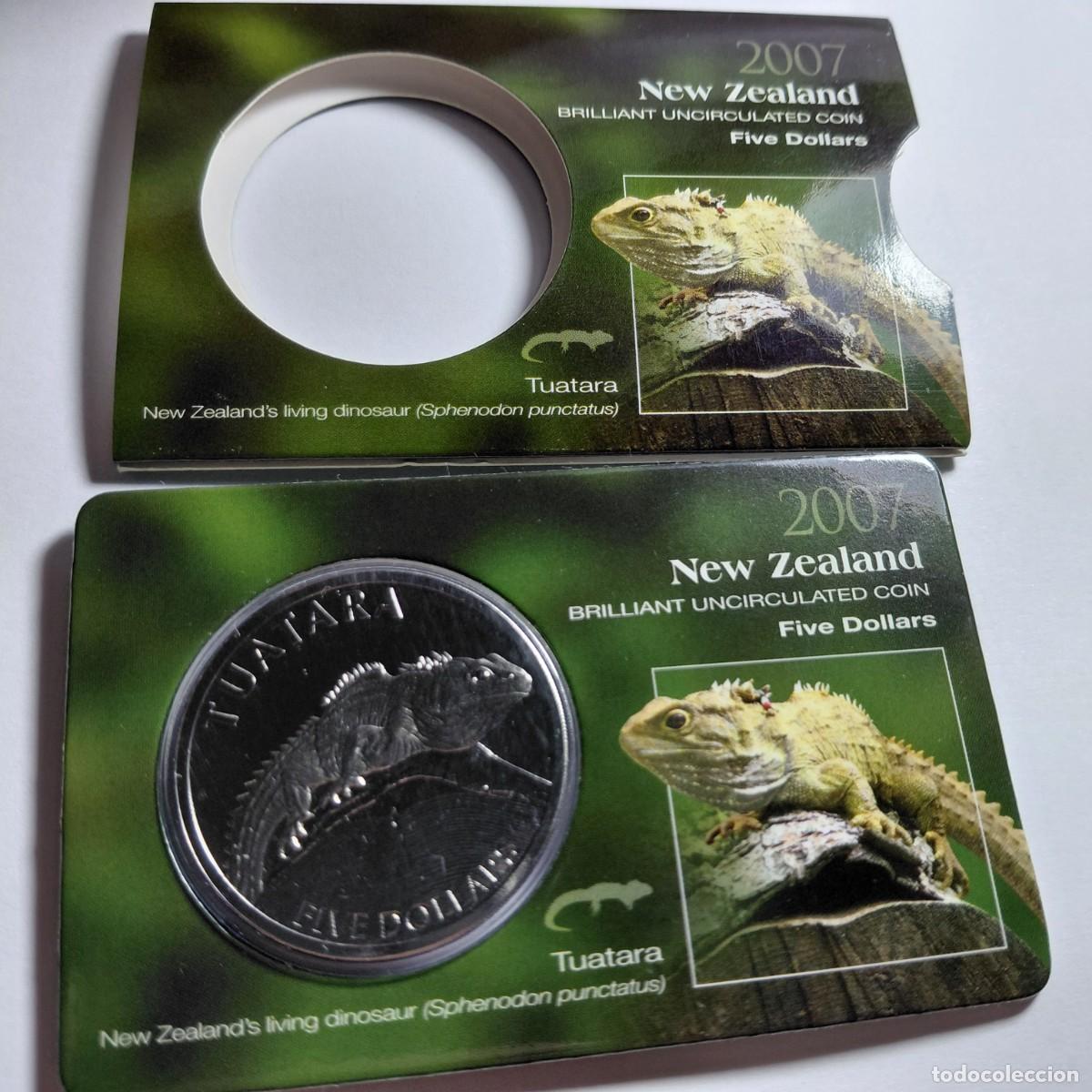 Monedas antiguas de Asia: NUEVA ZELANDA - 5 Dolar 2007 KM150 - Tuatara