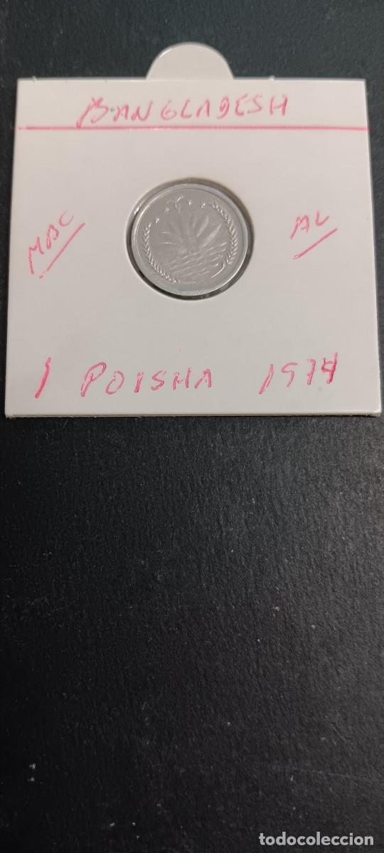 Monedas antiguas de Asia: BANGLADESH 1 POISHA 1974 MBC KM=4 (ALUMINIO)