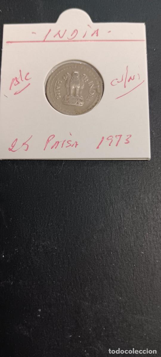 Monedas antiguas de Asia: INDIA 25 PAISA 1973 BC KM=49.1 (CUPRONIQUEL)