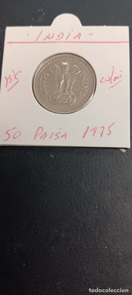 Monedas antiguas de Asia: INDIA 50 PAISA 1975 BC KM=63 (CUPRONIQUEL)