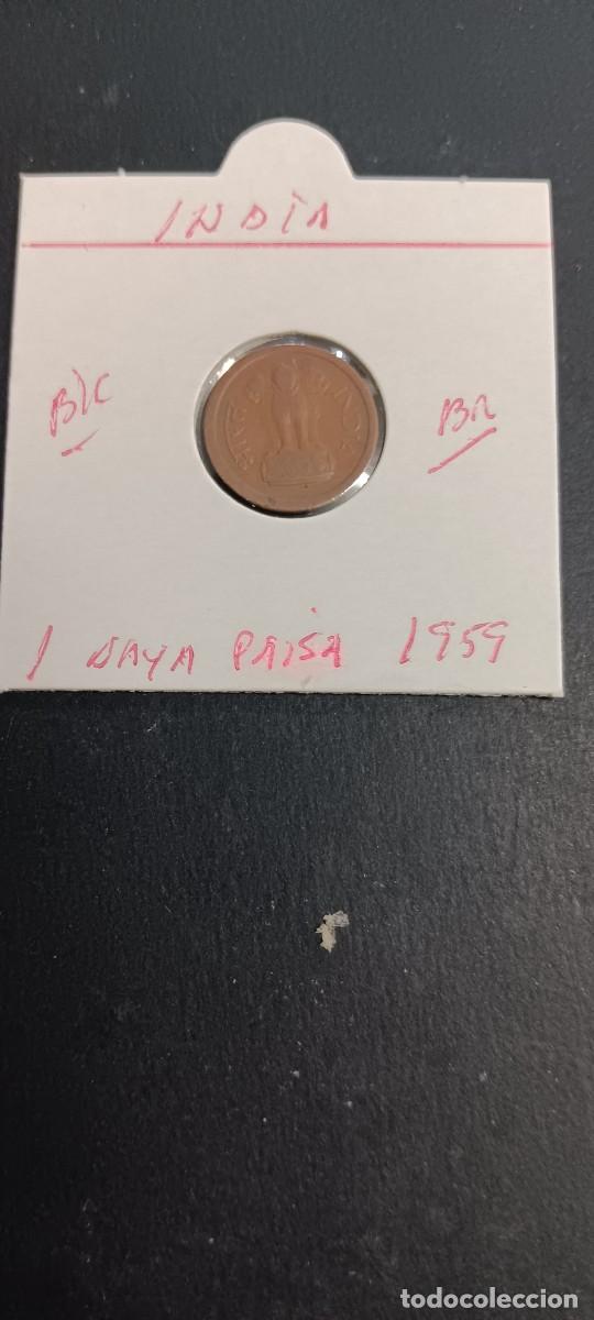 Monedas antiguas de Asia: INDIA 1 NAYA PAISA 1959 BC KM=8 (BRONCE)