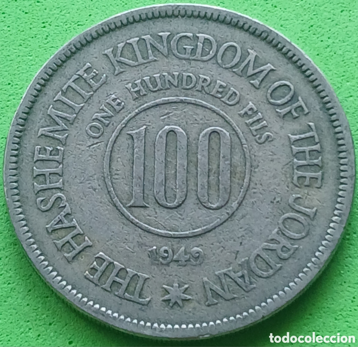 Monedas antiguas de Asia: Jordania 100 fils 1949 km#7