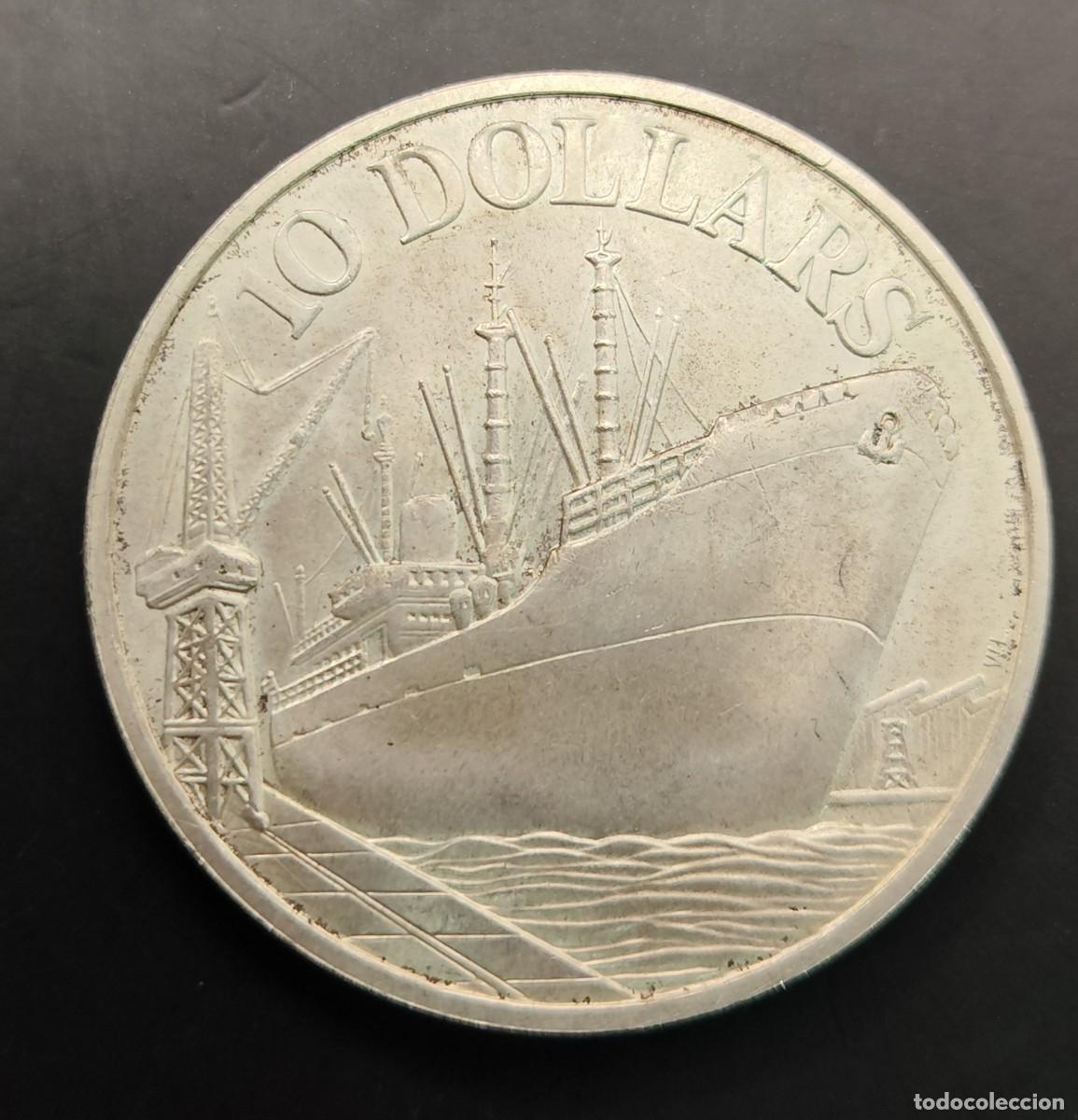 Monedas antiguas de Asia: SINGAPUR A&Ntilde;O 1976 10 DOLLARS PLATA (500)
