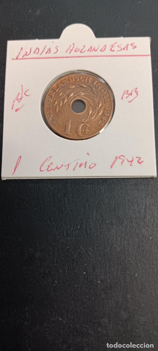 Monedas antiguas de Asia: INDIA HOLANDESA 1 CENTIMO 1942 BC KM=317 (BRONCE)