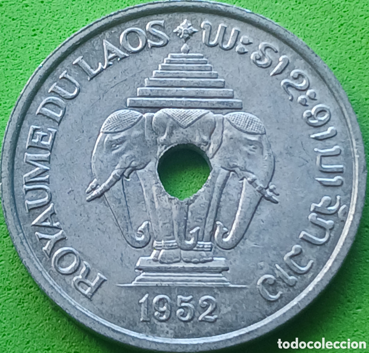 Monedas antiguas de Asia: Laos 20 c&eacute;ntimos 1952 km#5 - Foto 2