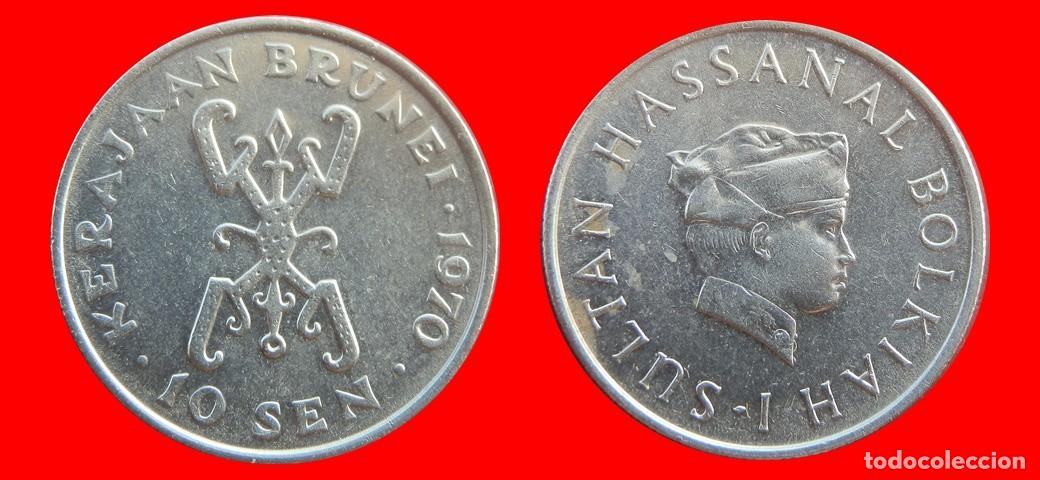 Monedas antiguas de Asia: 10 SEN 1970 BRUNEI -155979