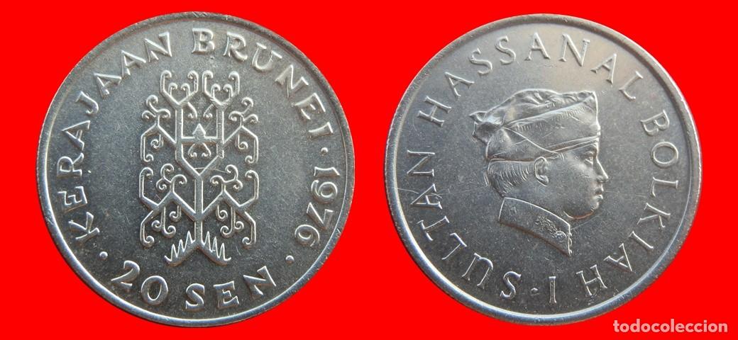 Monedas antiguas de Asia: 20 SEN 1976 BRUNEI -155984