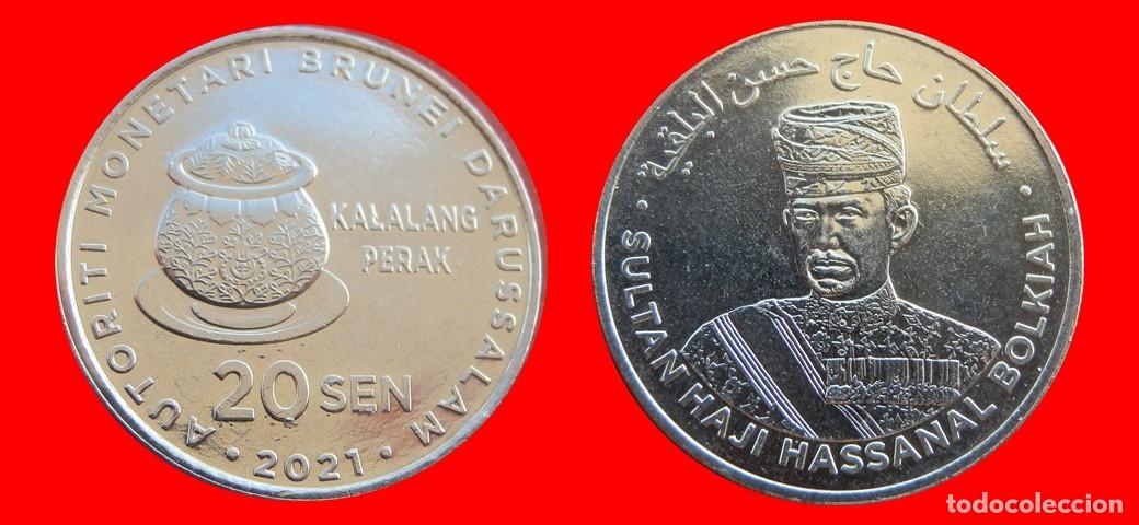 Monedas antiguas de Asia: 20 SEN 2021 BRUNEI -155988