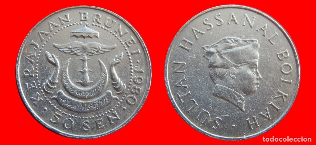 Monedas antiguas de Asia: 50 SEN 1980 BRUNEI -155990