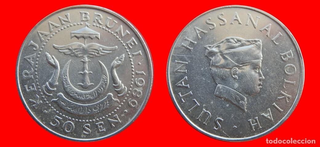Monedas antiguas de Asia: 50 SEN 1989 BRUNEI -155995