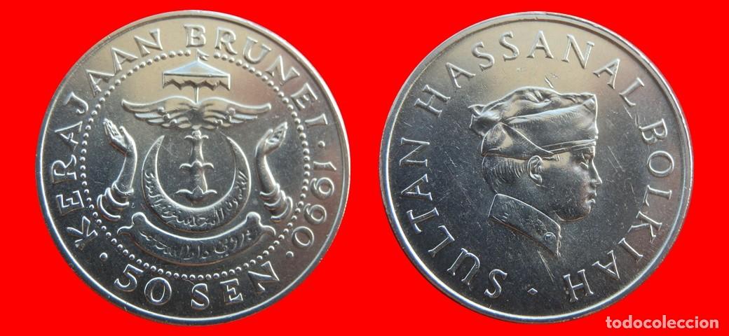 Monedas antiguas de Asia: 50 SEN 1990 BRUNEI -155996