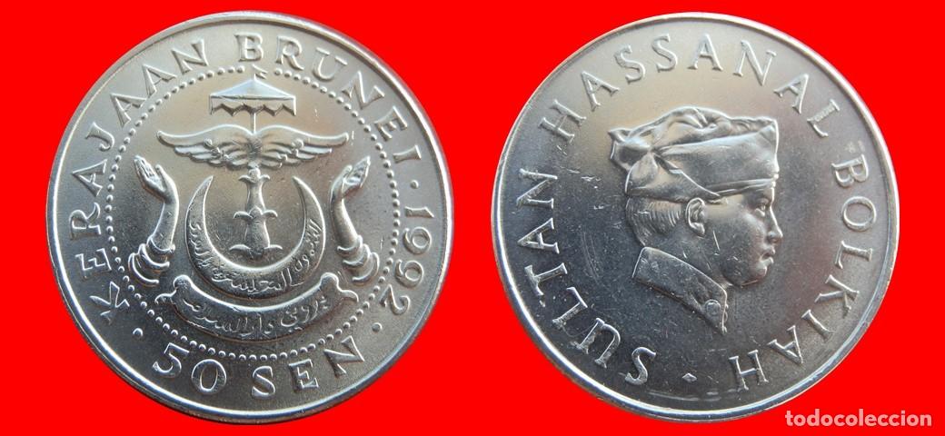Monedas antiguas de Asia: 50 SEN 1992 BRUNEI -155997