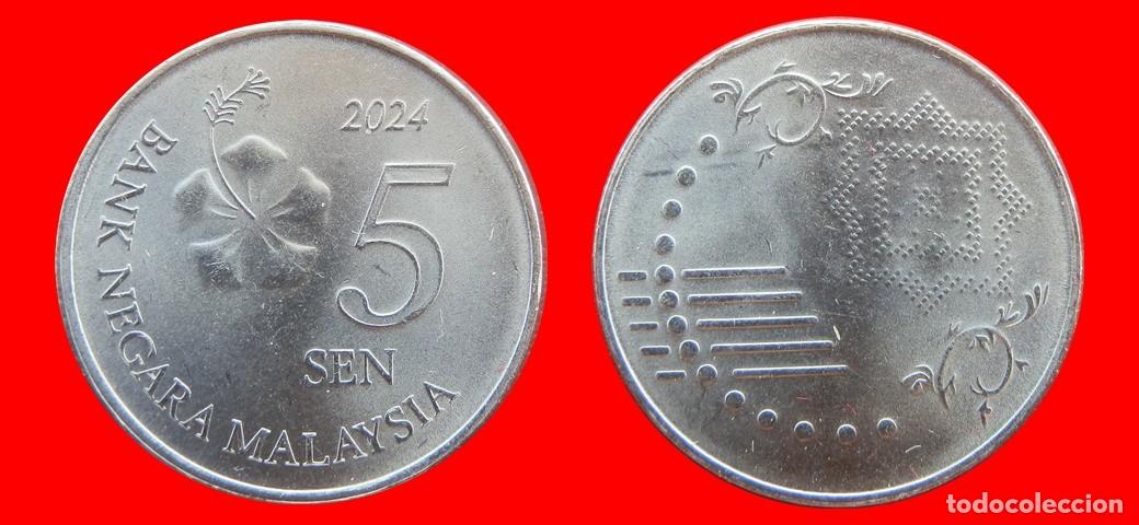 Monedas antiguas de Asia: 5 SEN 2024 MALASIA -156009