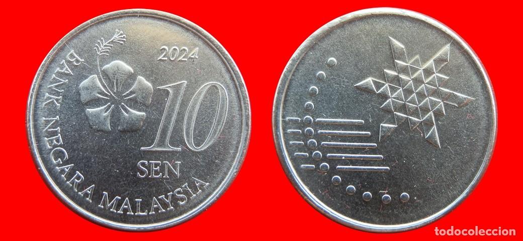 Monedas antiguas de Asia: 10 SEN 2024 MALASIA -156014