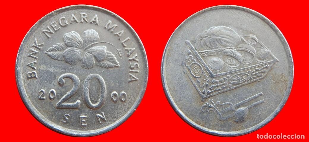 Monedas antiguas de Asia: 20 SEN 2000 MALASIA -156015