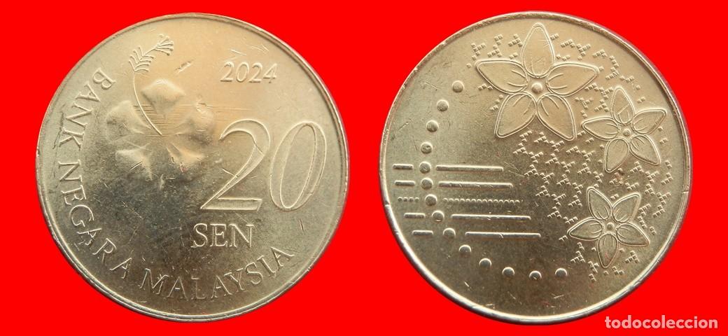 Monedas antiguas de Asia: 20 SEN 2024 MALASIA -156017