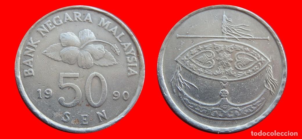 Monedas antiguas de Asia: 50 SEN 1990 MALASIA -156019