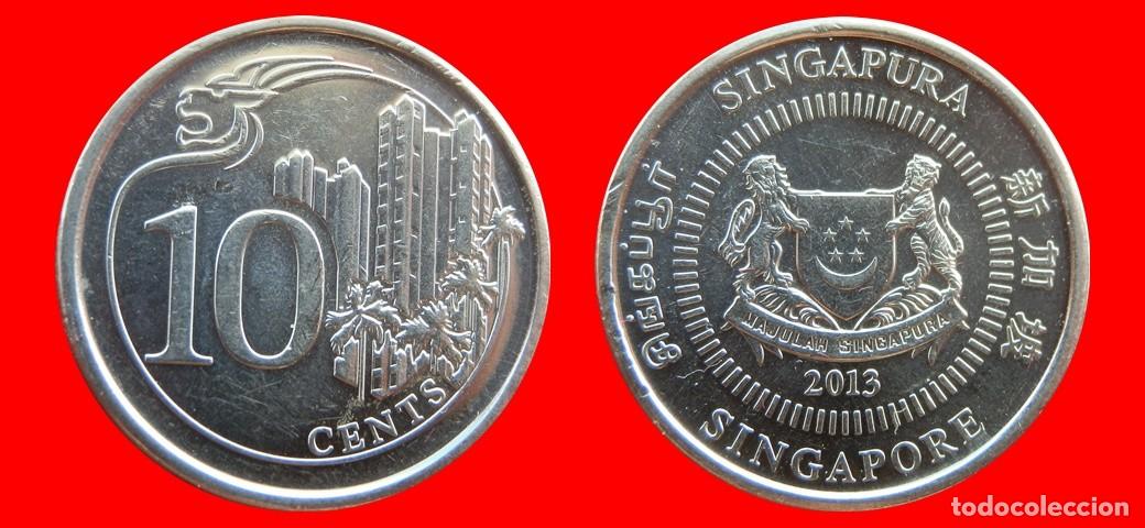 Monedas antiguas de Asia: 10 CENTAVOS 2013 SINGAPUR -156027