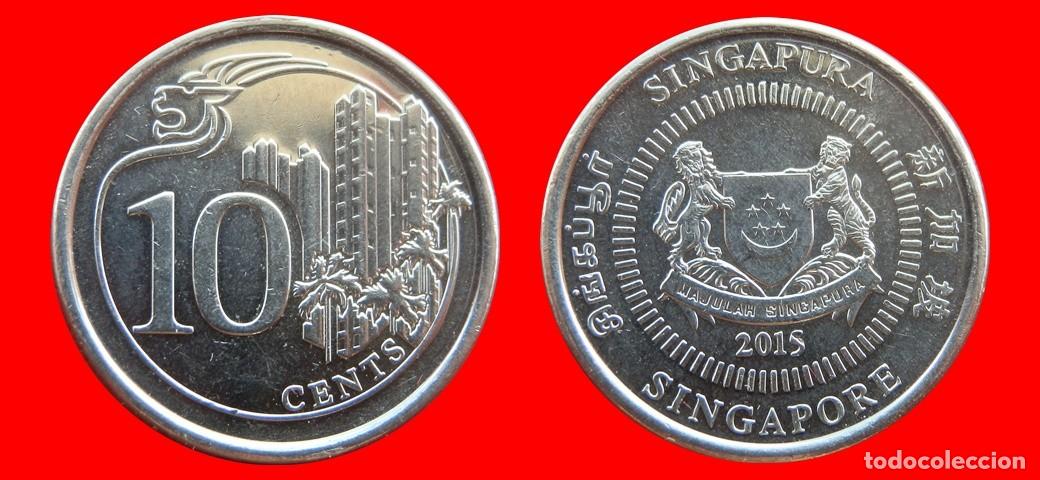 Monedas antiguas de Asia: 10 CENTAVOS 2015 SINGAPUR -156029