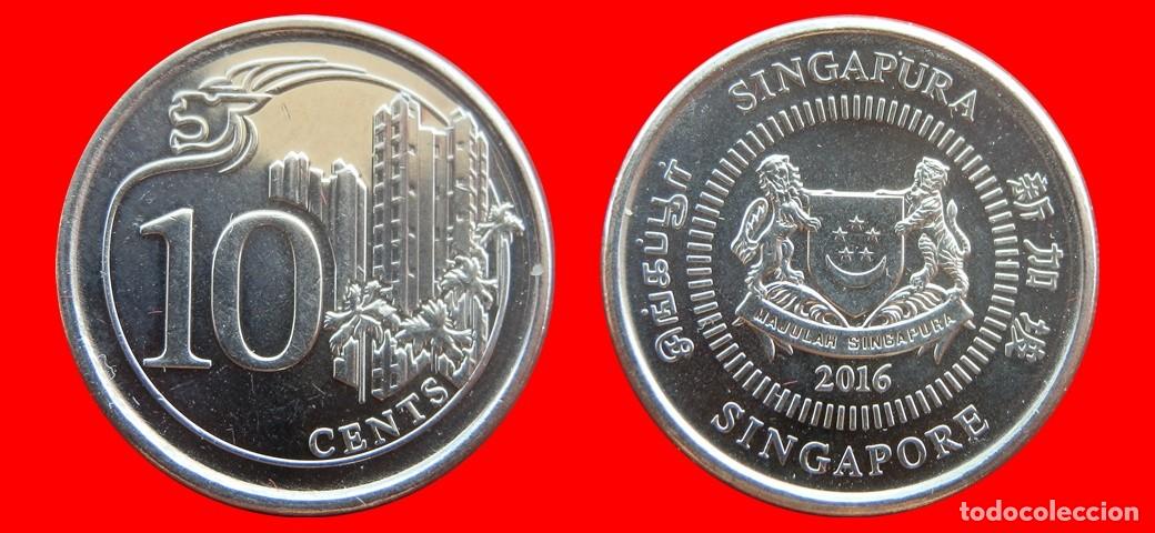 Monedas antiguas de Asia: 10 CENTAVOS 2016 SINGAPUR -156030