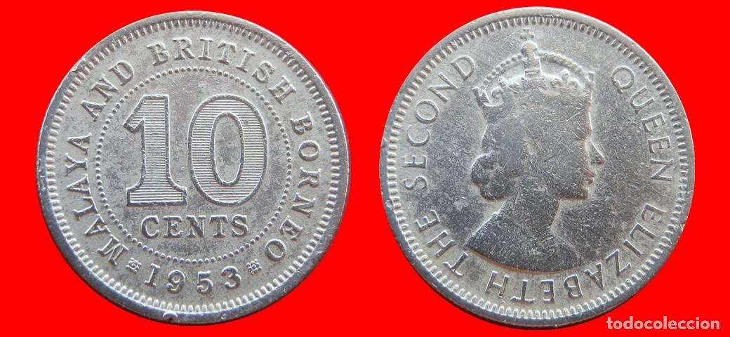 Monedas antiguas de Asia: 10 CENTAVOS 1953 MALAYA & BRITISH BORNEO -156033