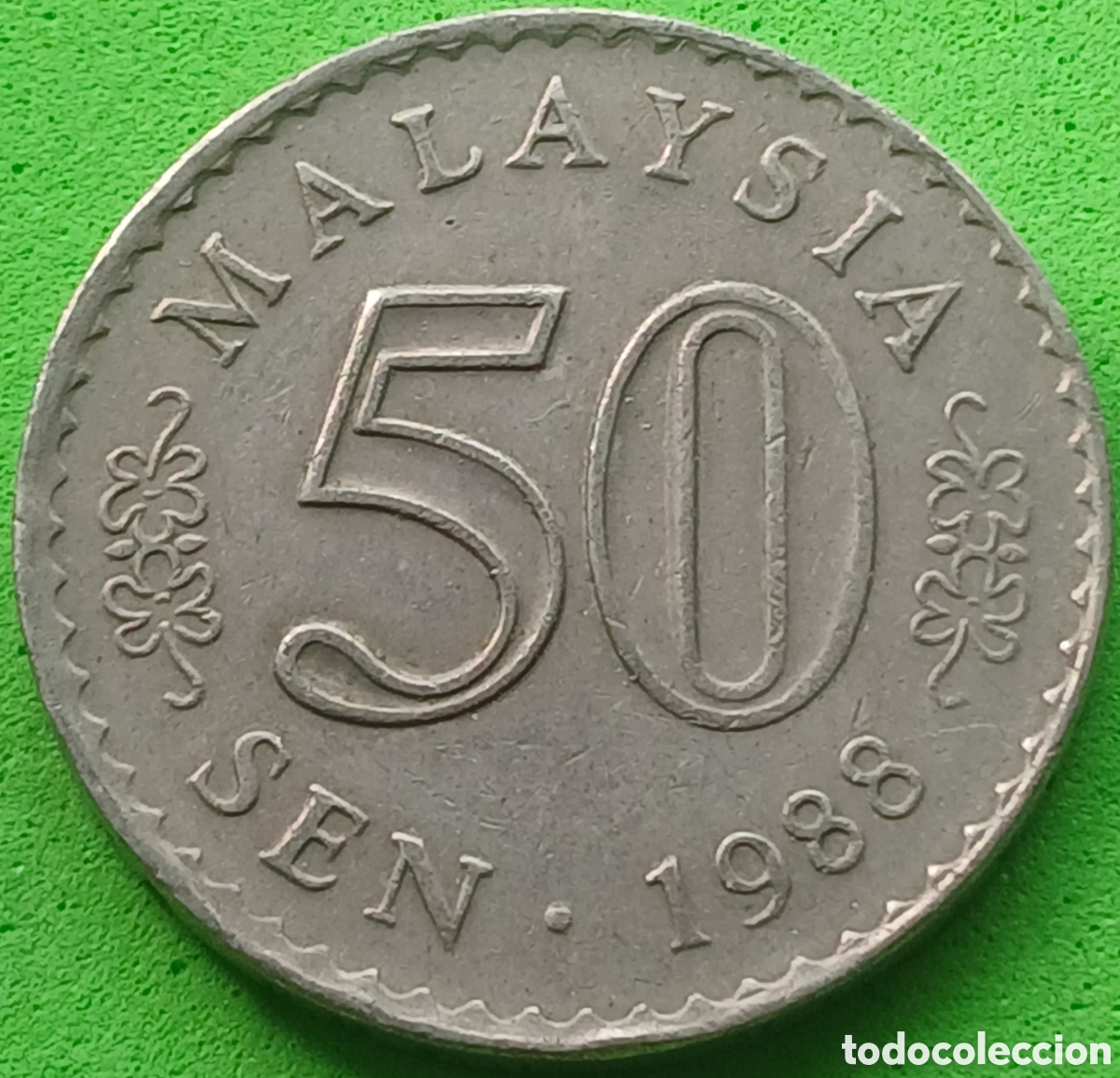 Monedas antiguas de Asia: Malasia 50 sen 1988 km#5