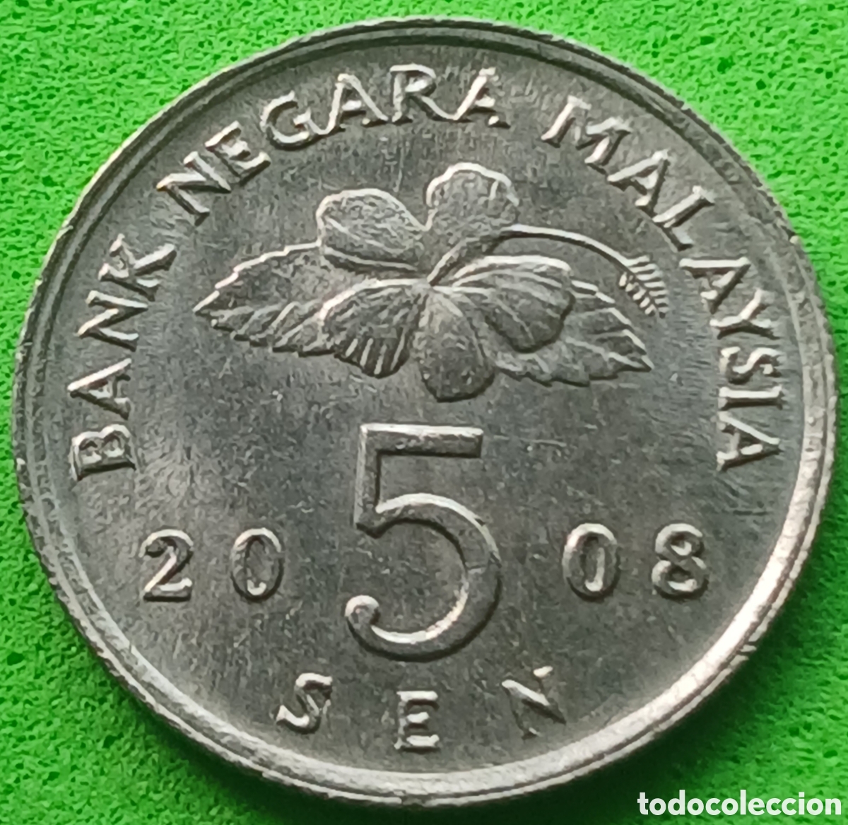 Monedas antiguas de Asia: Malasia 5 sen 2008 km#50