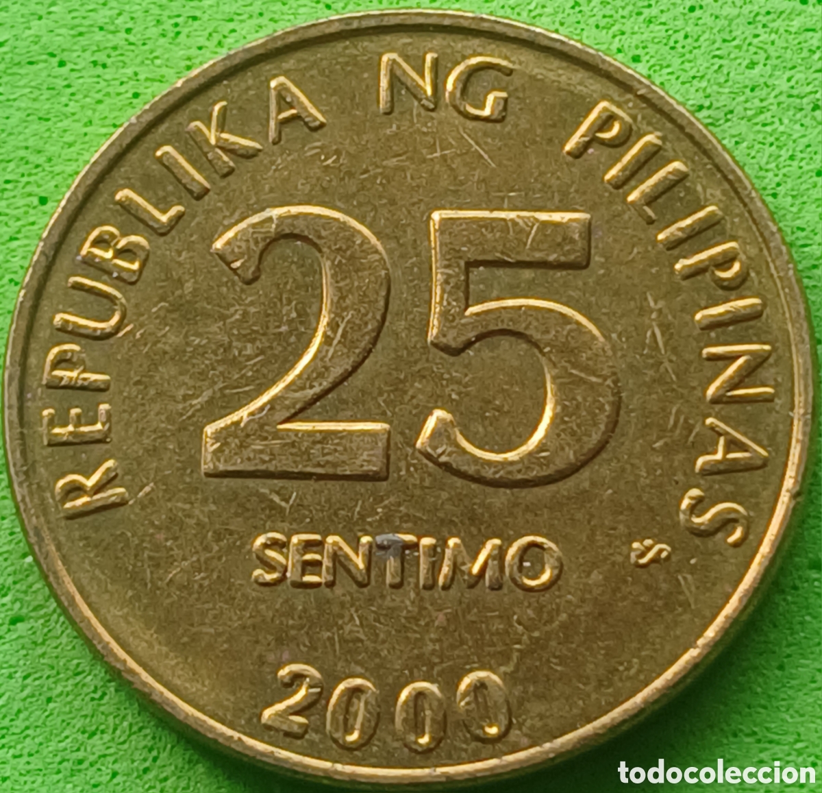Monedas antiguas de Asia: Filipinas 25 c&eacute;ntimos 2000 km#271