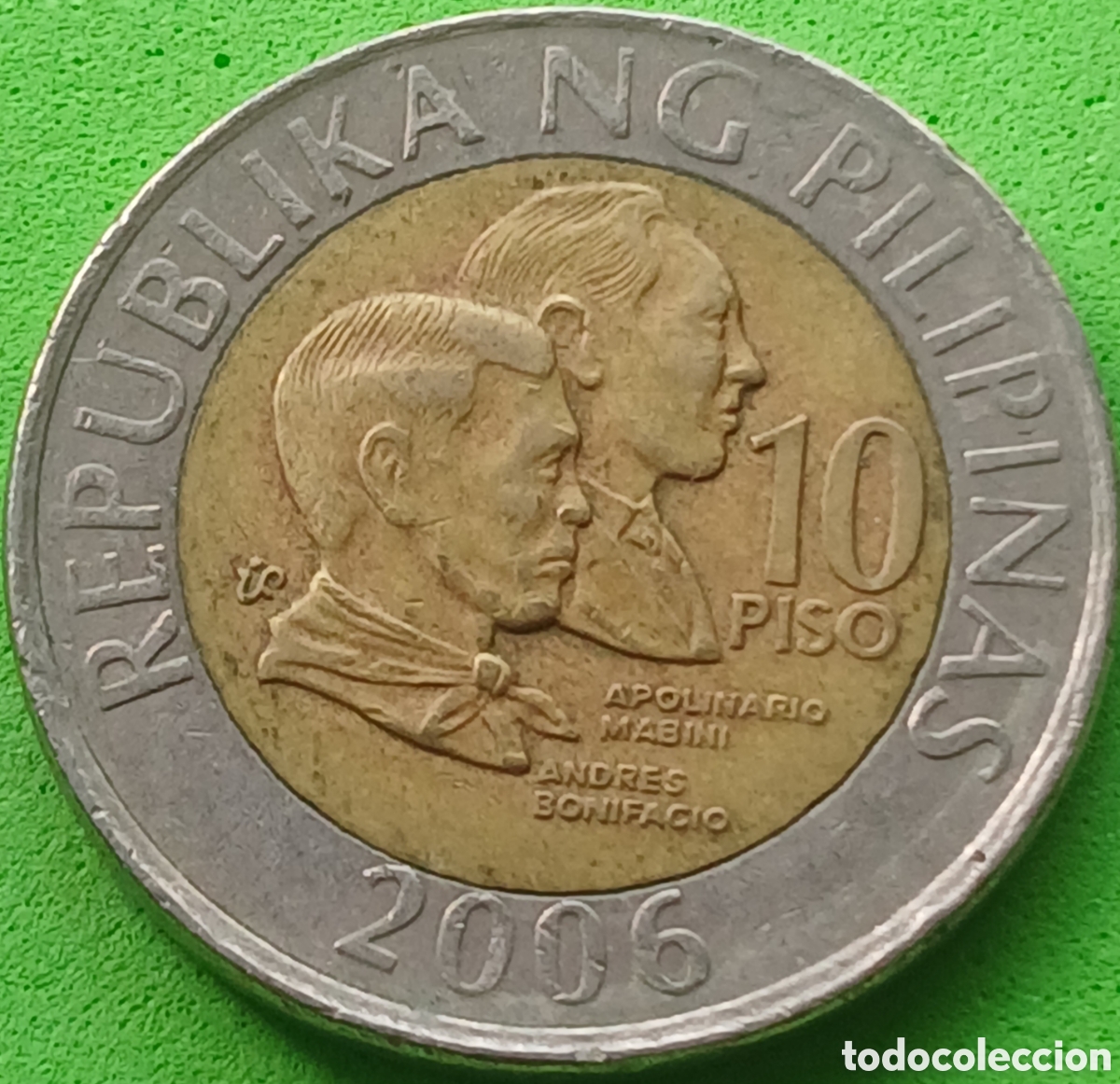 Monedas antiguas de Asia: Filipinas 10 pesos 2006 km#278
