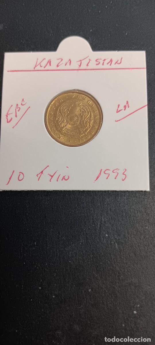 Monedas antiguas de Asia: KAZAJISTAN 1 TENGE 1993 EBC KM= 3 (LAT&Oacute;N)