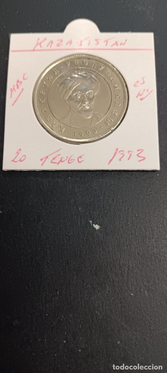 Monedas antiguas de Asia: KAZAJISTAN 20 TENGE 1993 MBC KM=11 (CUPRONIQUEL)