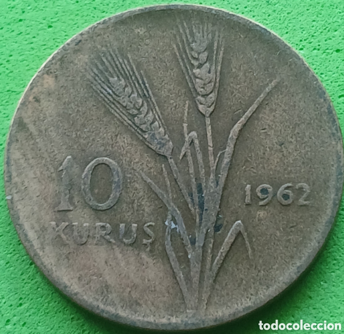 Monedas antiguas de Asia: Turqu&iacute;a 10 kurus 1962 km#891.1