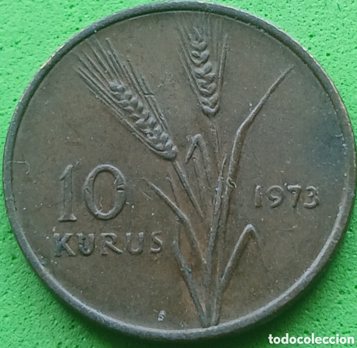 Monedas antiguas de Asia: Turqu&iacute;a 10 kurus 1971 km#891.2