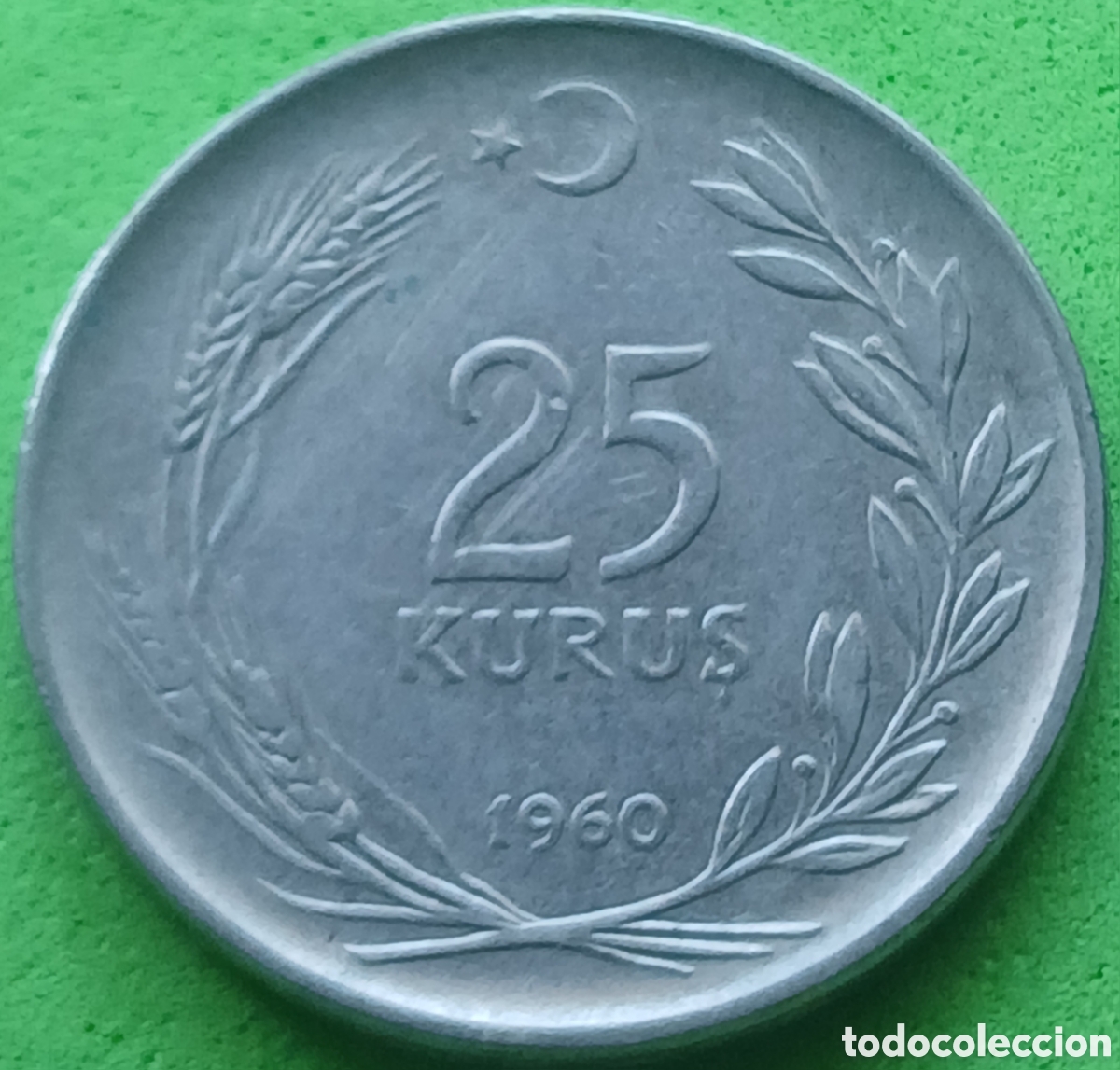 Monedas antiguas de Asia: Turqu&iacute;a 25 kurus 1960 km#892.2