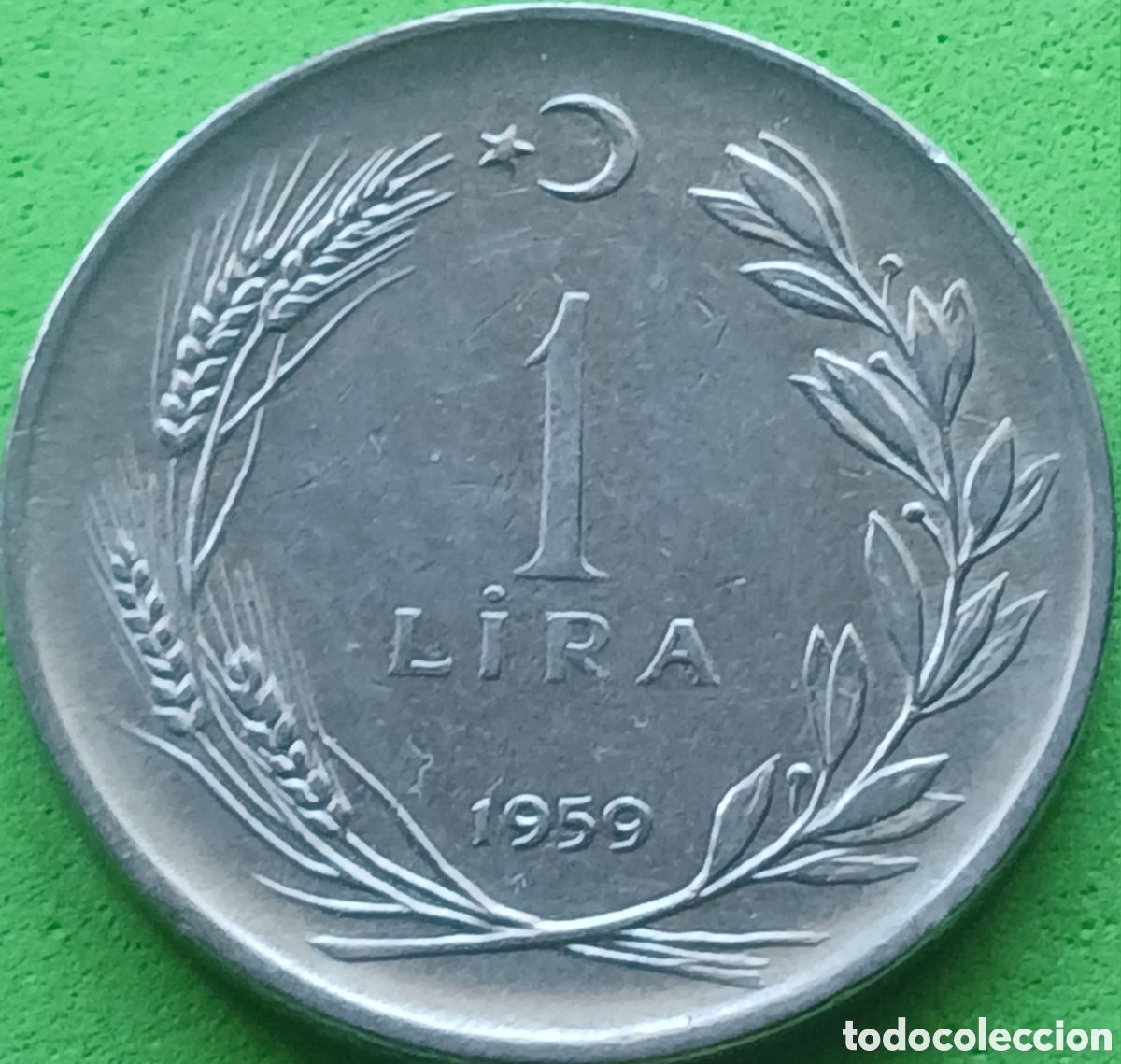 Monedas antiguas de Asia: Turqu&iacute;a 1 lira 1959 km#889a.1