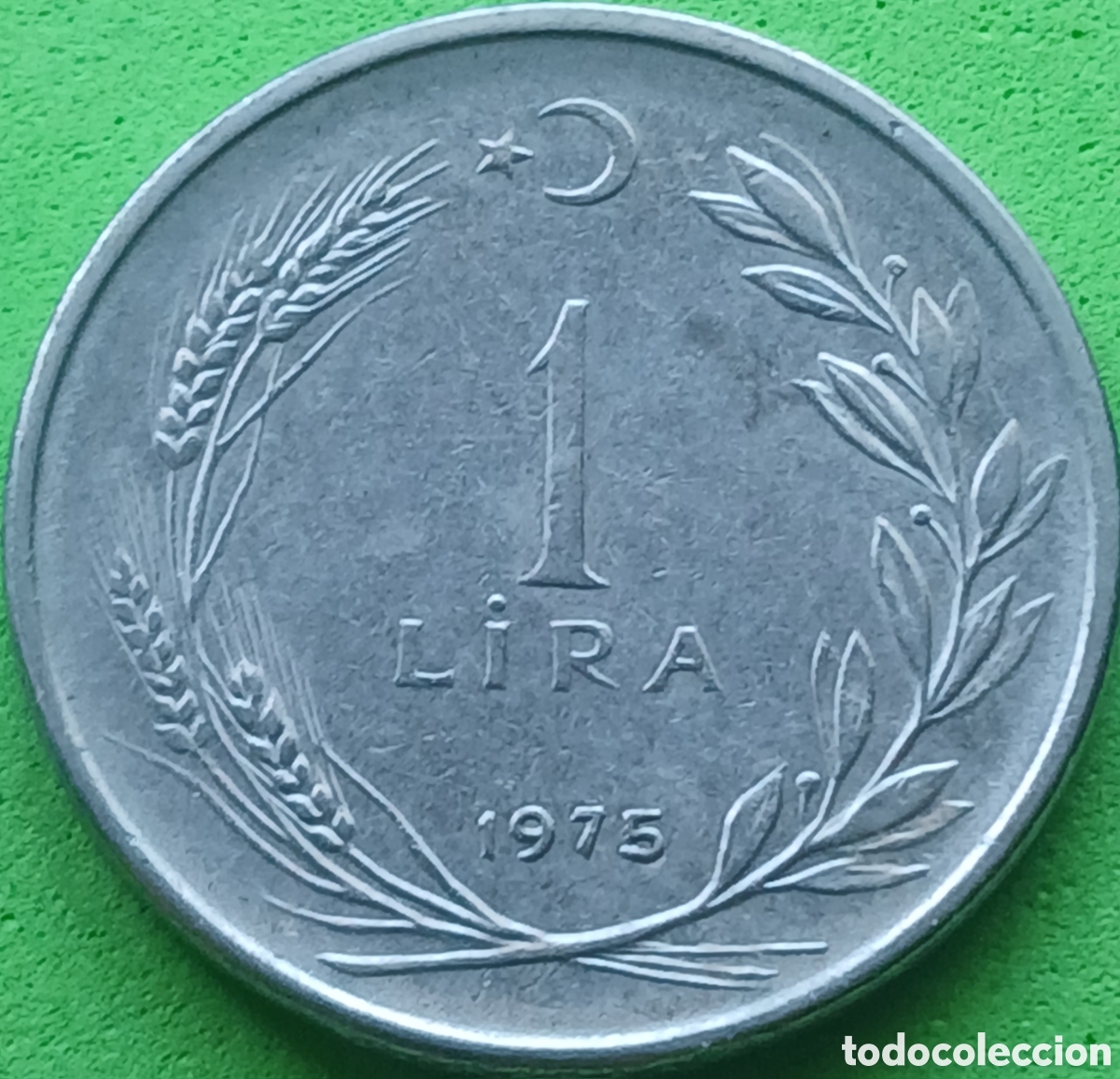 Monedas antiguas de Asia: Turqu&iacute;a 1 lira 1975 km#889a.2